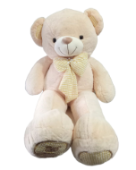 Imagen de GRAN OSITO MIEL CON MOÑO TEJIDO