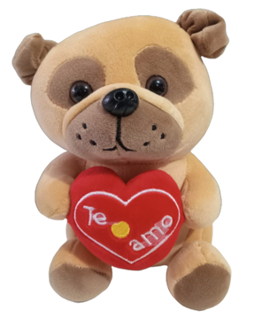 Imagen de PERRITO BULL DOG CON CORAZÓN