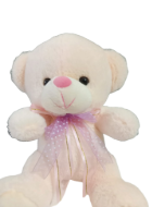 Imagen de OSITO BEIGE MOÑO ROSA