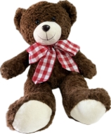 Imagen de OSO CAFÉ CON MOÑO ROJO