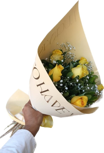 Imagen de RAMO DE 6 ROSAS AMARILLAS